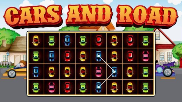 Cars and Road Connect Puzzle