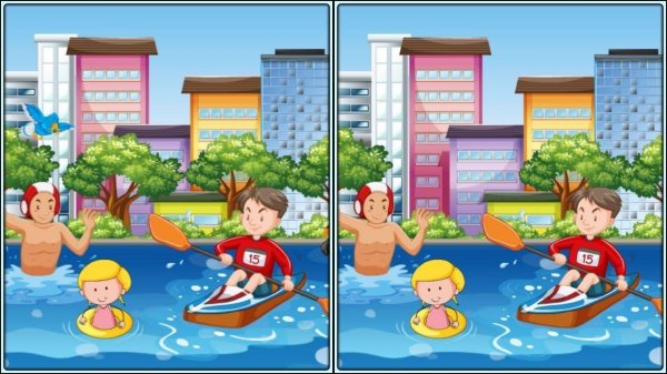 Spot 5 Differences Urban Puzzle