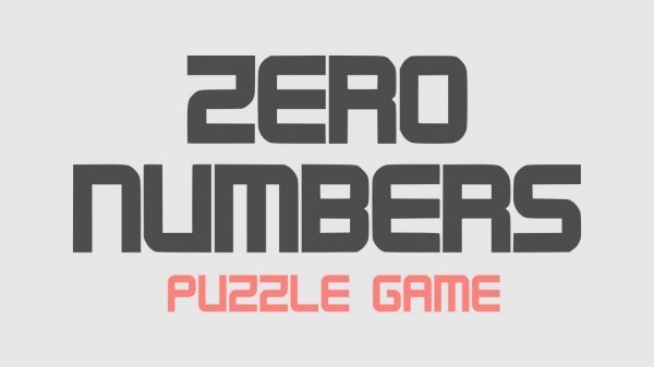 Zero Numbers Logic Puzzle