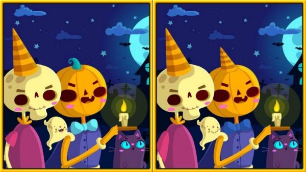 Halloween Spot the Difference Puzzle