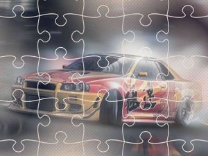 Japanese Racing Cars Jigsaw Puzzle Game