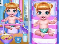 Twin Baby Care and Dress Up Game