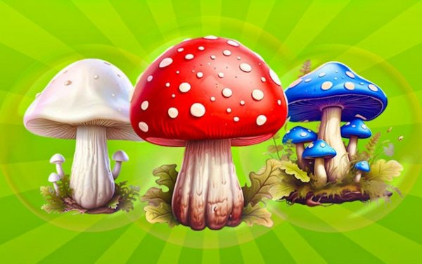 Merge Mushrooms 2048 Puzzle