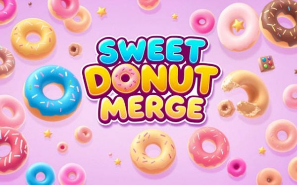Sweet Donut Merge: Puzzle Drop