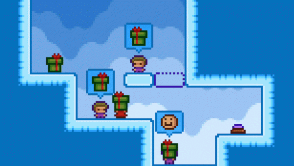 Snowy Present Delivery Puzzle